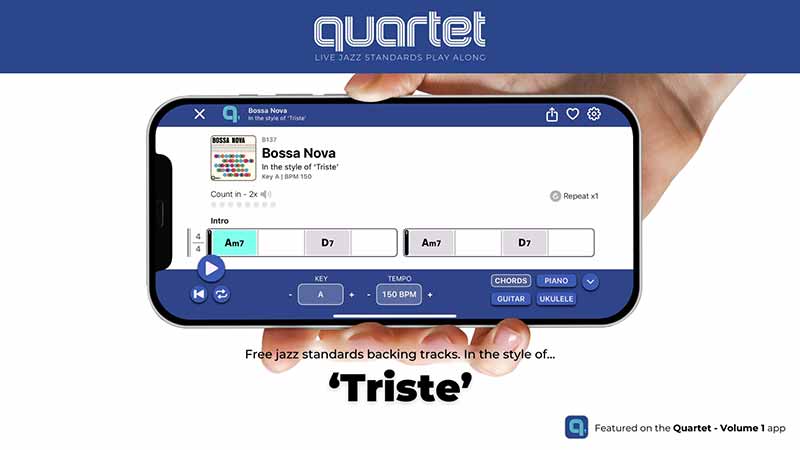 Triste - Quartet Jazz Standards App Backing Tracks
