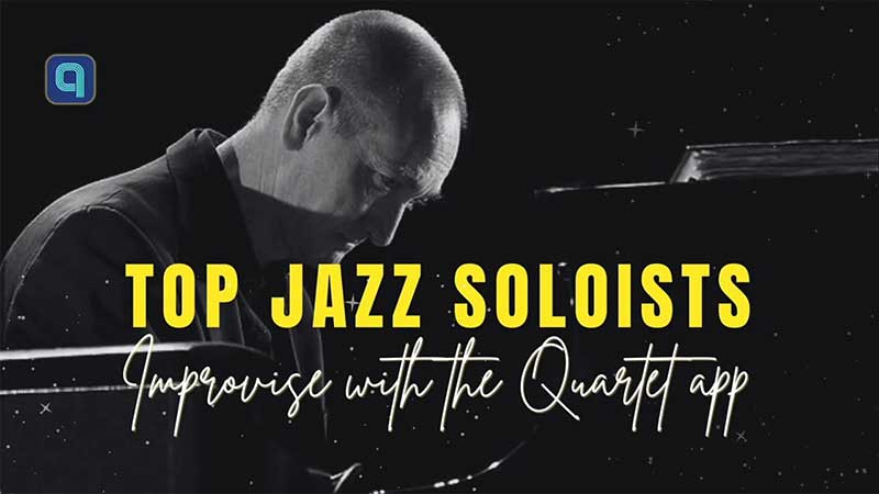 Graham Harvey (Piano) improvises to 'Stars Fell on Alabama' with the Quartet jazz standards play-along app