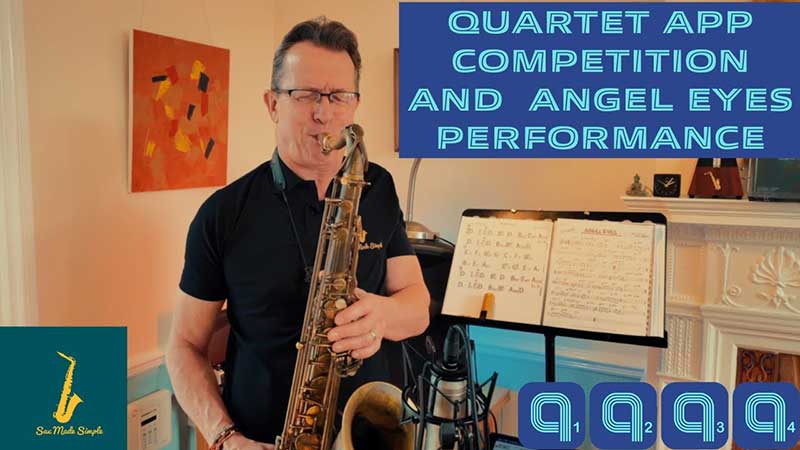 Lynden Blades plays Angel Eyes with the Quartet app - the ultimate jazz standards play-along app