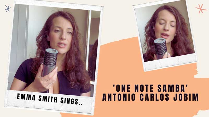 Emma Smith sings 'One Note Samba' with a backing track from the Quartet jazz standards play-along app